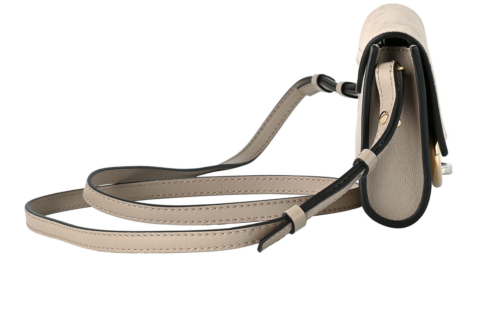 Mini Faye, &pound;295, Handbags, Taupe, Leather, Side view